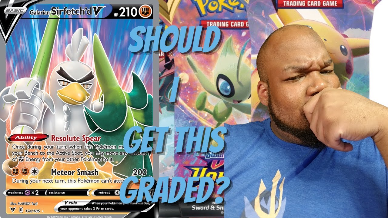 SHOULD I GET THIS GRADED? Full Art Galarian Sirfetch'd V (Vivid Voltage)