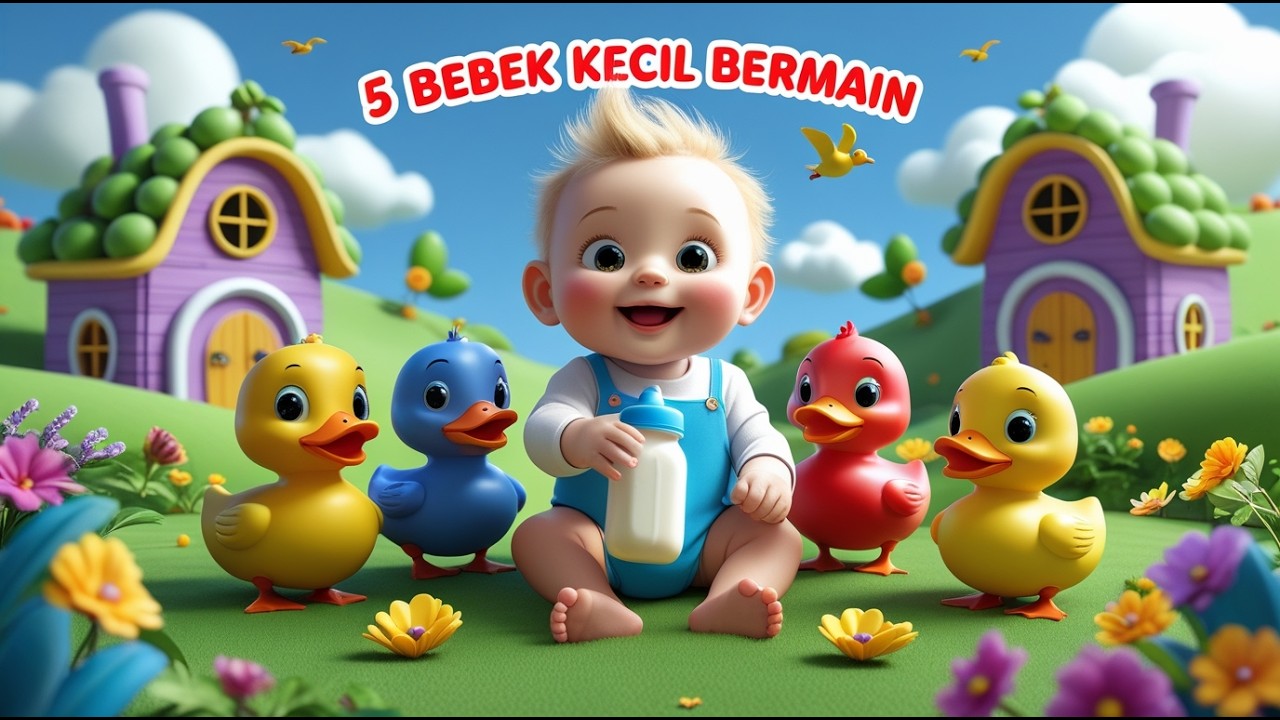 5 BEBEK KECIL BERMAIN - LAGU ANAK INDONESIA – LAGU BELAJAR DAN BERNYANYI | Mr KIDS SONG