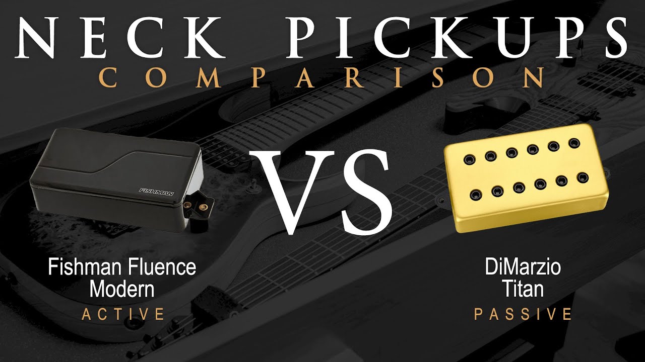 Fishman FLUENCE MODERN (alnico) vs DiMarzio TITAN - Neck Pickup Guitar Tone Comparison Demo