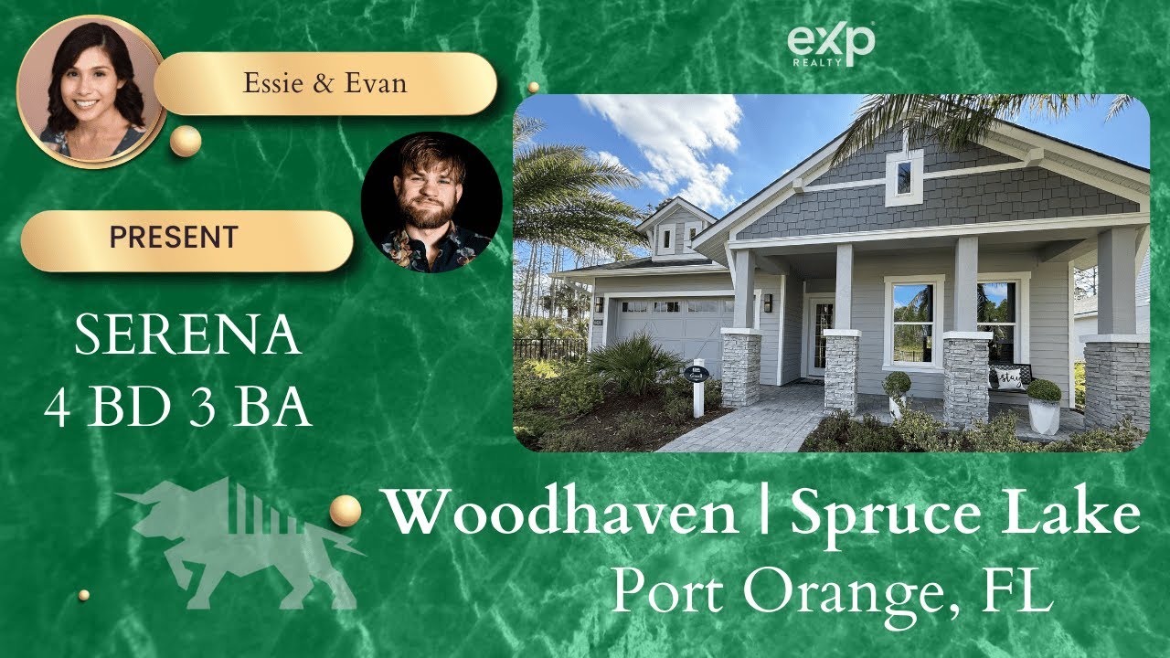 🏠🔍 New Port Orange Homes For Sale | Tour ICI Homes | Serena  Floor Plan at Woodhaven 🌳 |Spruce Lakes