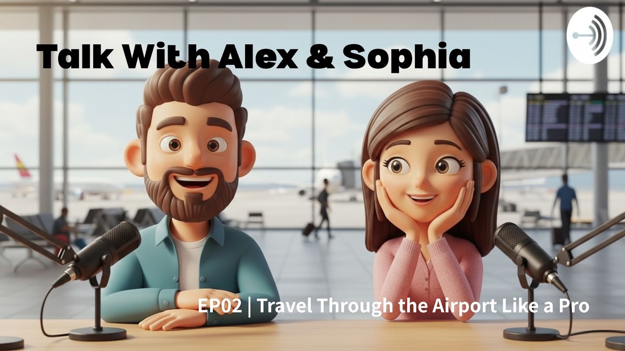 Airport English Survival Guide: From Check-in to Boarding | Talk With Alex & Sophia