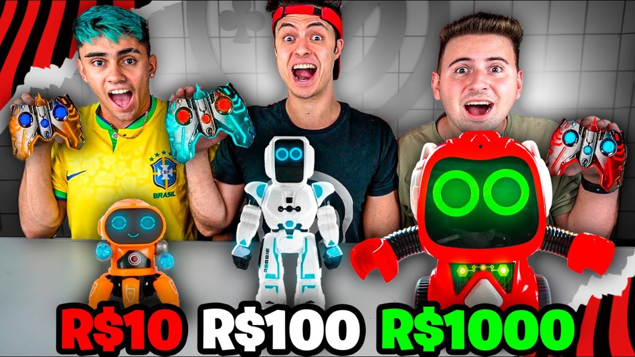 ROB&Ocirc; DE CONTROLE REMOTO DE R$10, R$100 OU R$1000
