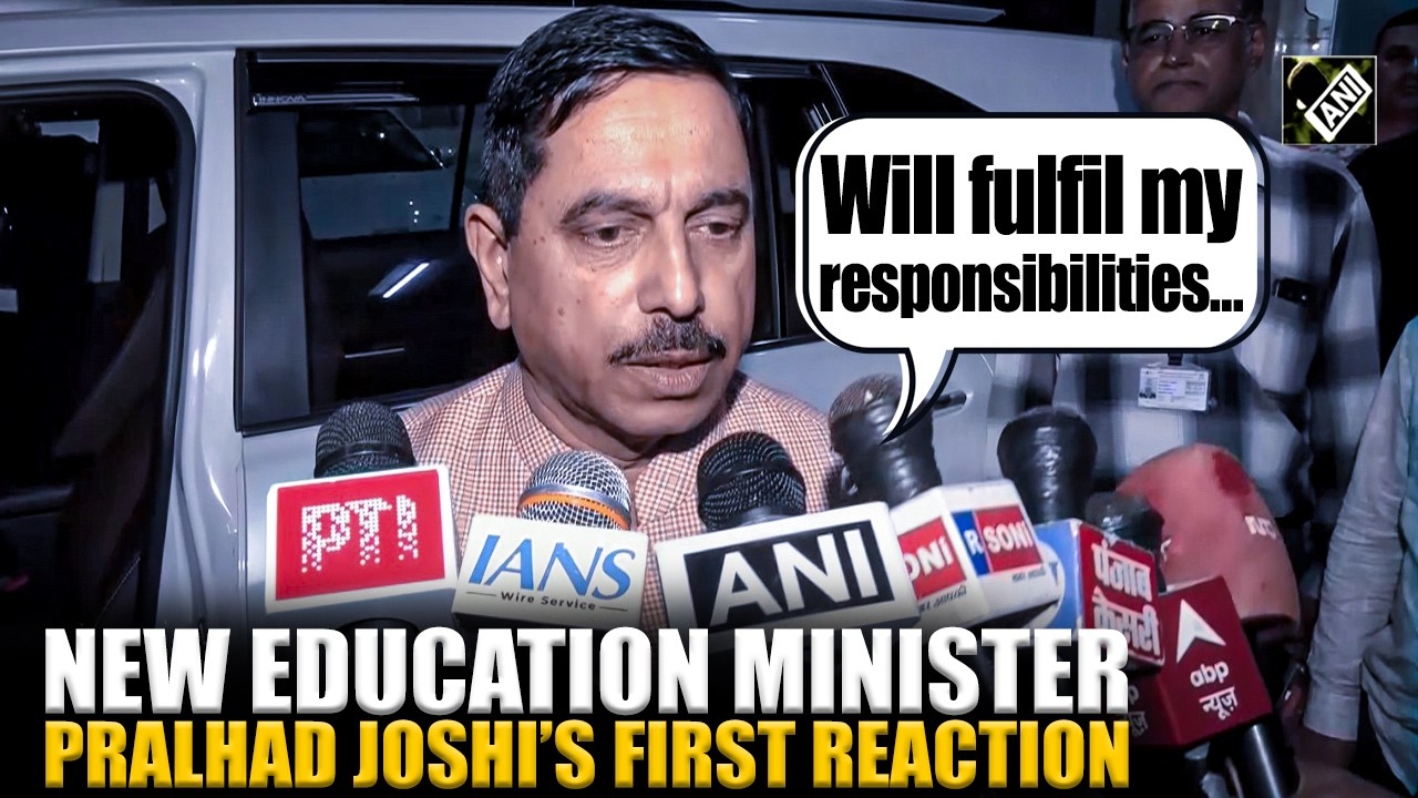 New Education Minister Pralhad Joshi&rsquo;s first reaction after Dharmendra Pradhan&rsquo;s resignation