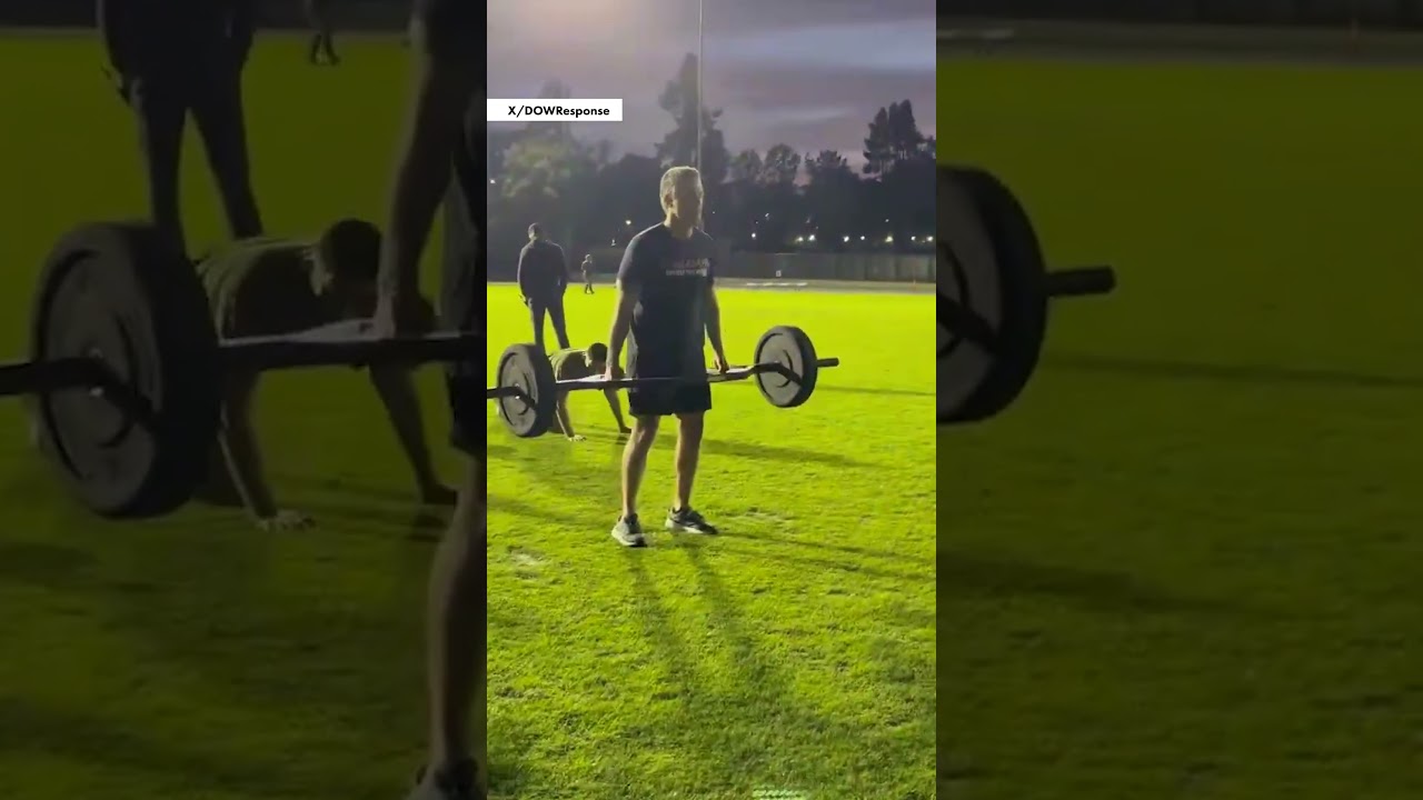 Pete Hegseth Works Out with UCLA ROTC Cadets #shorts