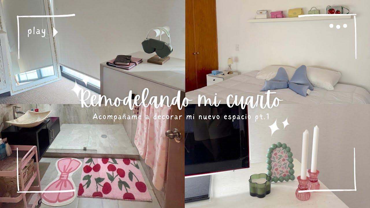 REMODELANDO MI CUARTO PT1 (ACOMPAÑAME A REMODELAR MI NUEVO ESPACIO)