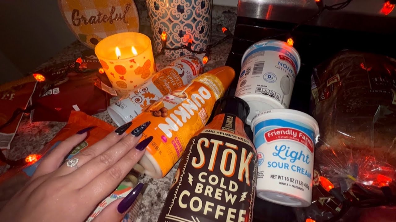 Asmr Grocery Haul (fall edition)| Tapping, Scratching, Crinkles 👻🎃