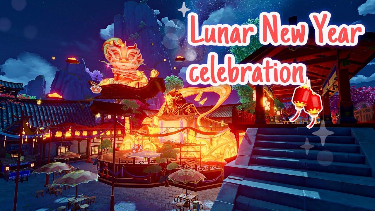 ✨🐲 Lunar New Year celebration - Happy Chinese New Year - Serenitea Pot | Genshin Impact | 原神