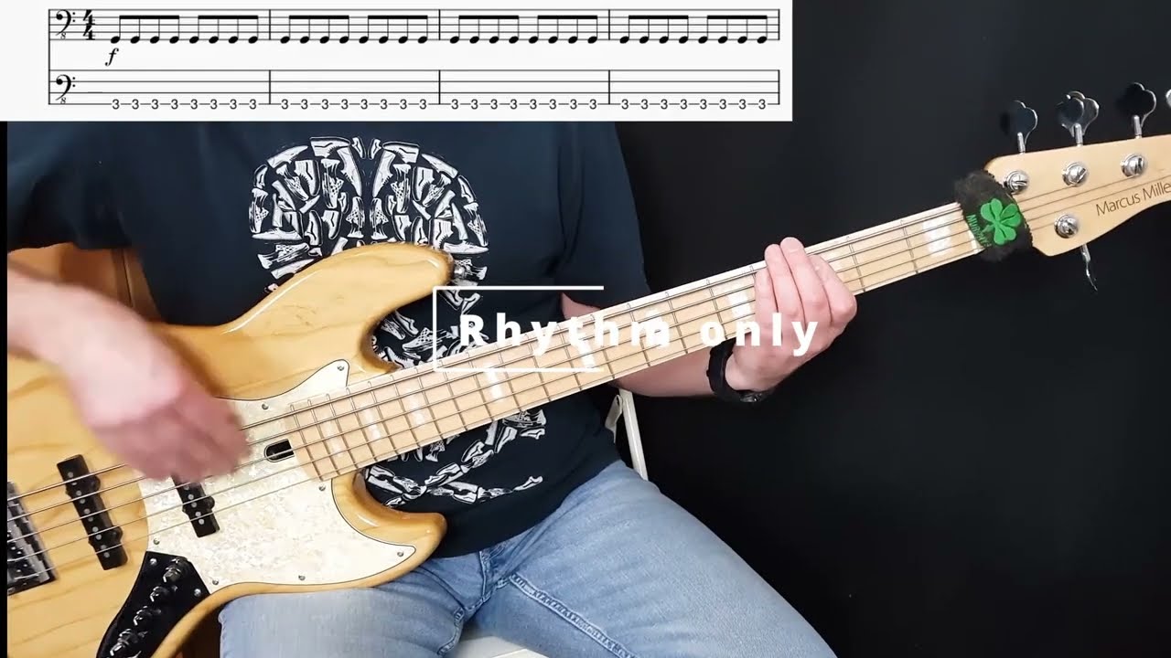 Creedence Clearwater Revival - Fortunate Son (Bass Cover, Rhythm Only) (Lesson w/ Tabs)
