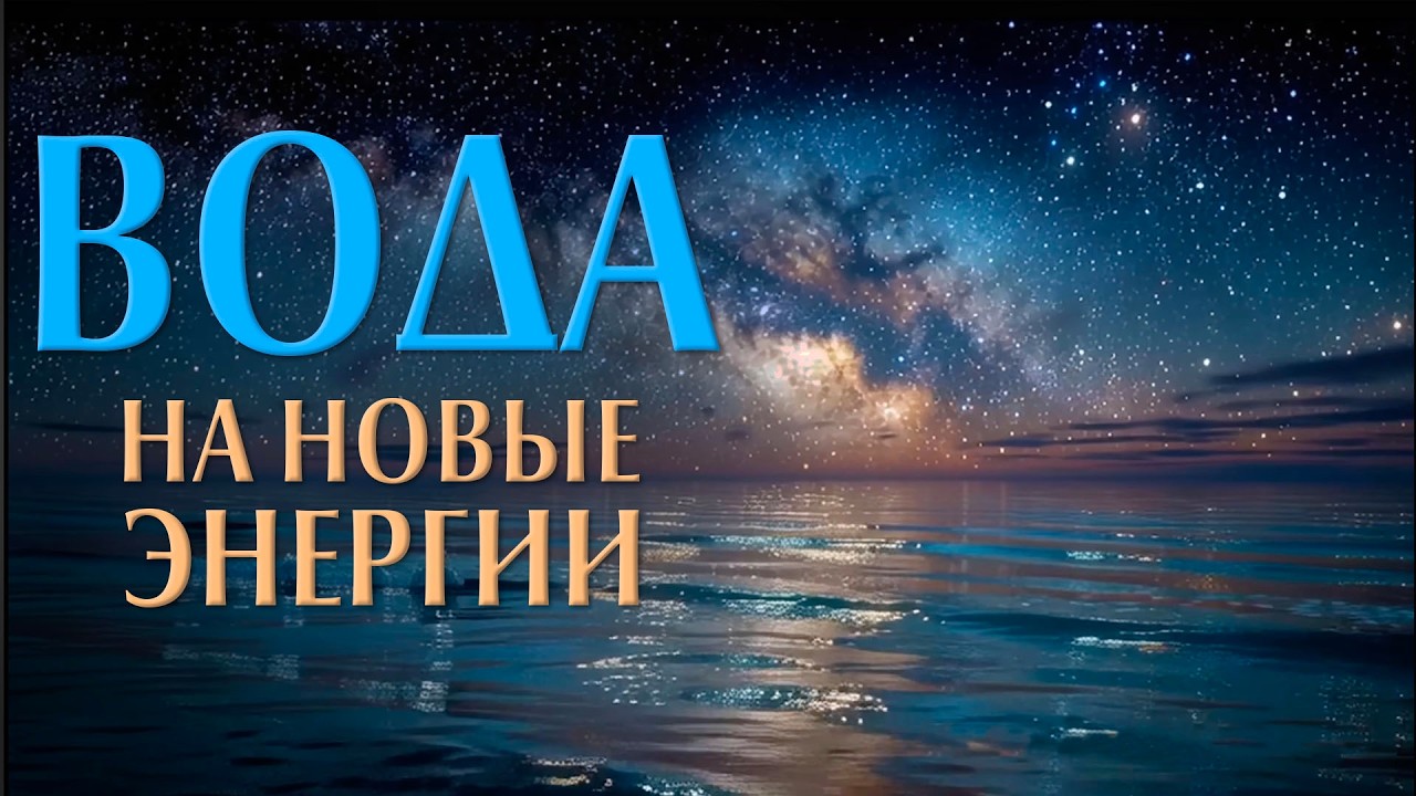 Заряженная вода на новые энергии.