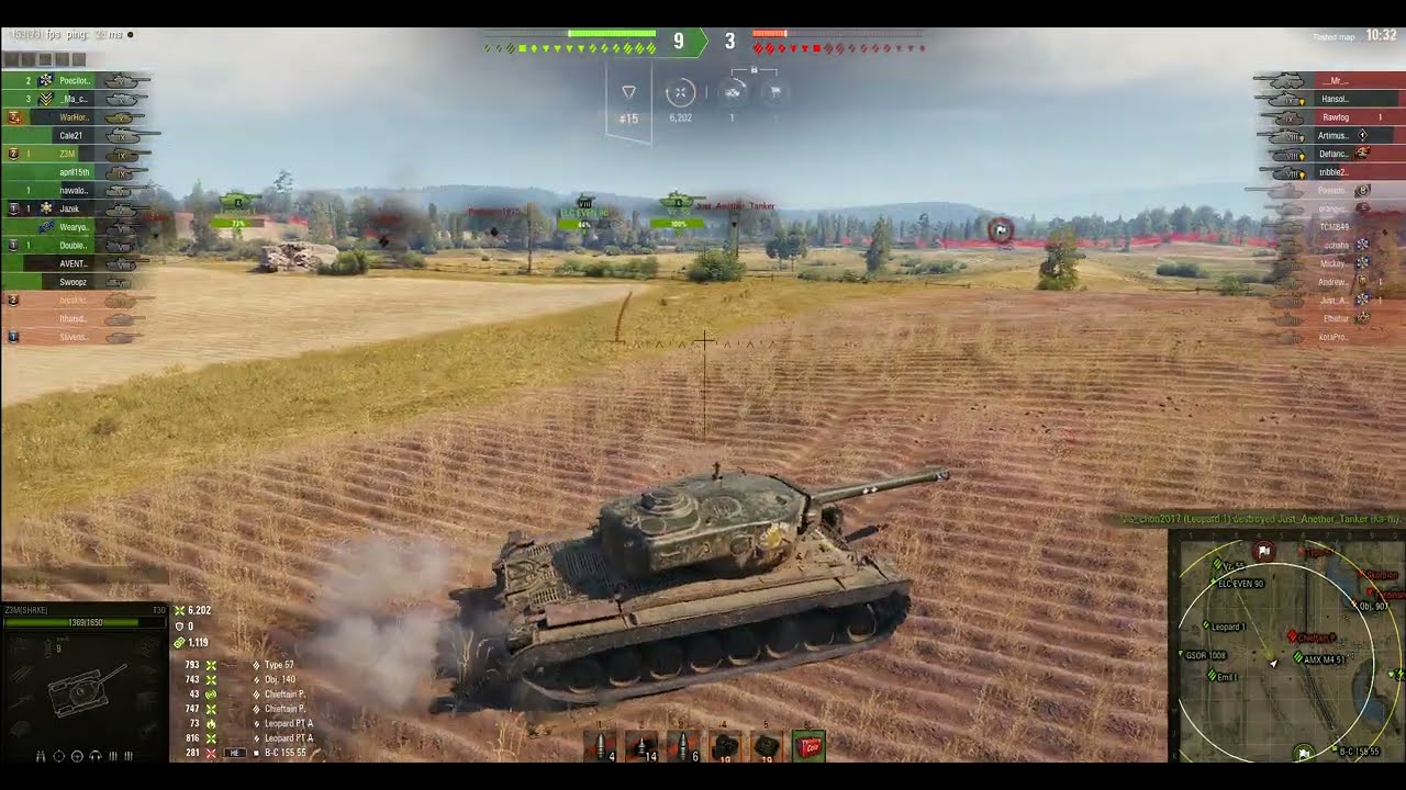 World Of Tanks.  Insane RNG For The T 30.