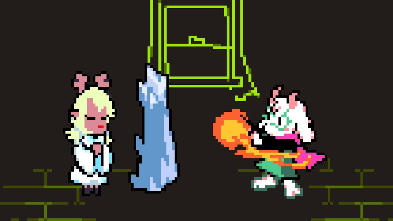 Noelle vs Ralsei [deltarune sprite animation]