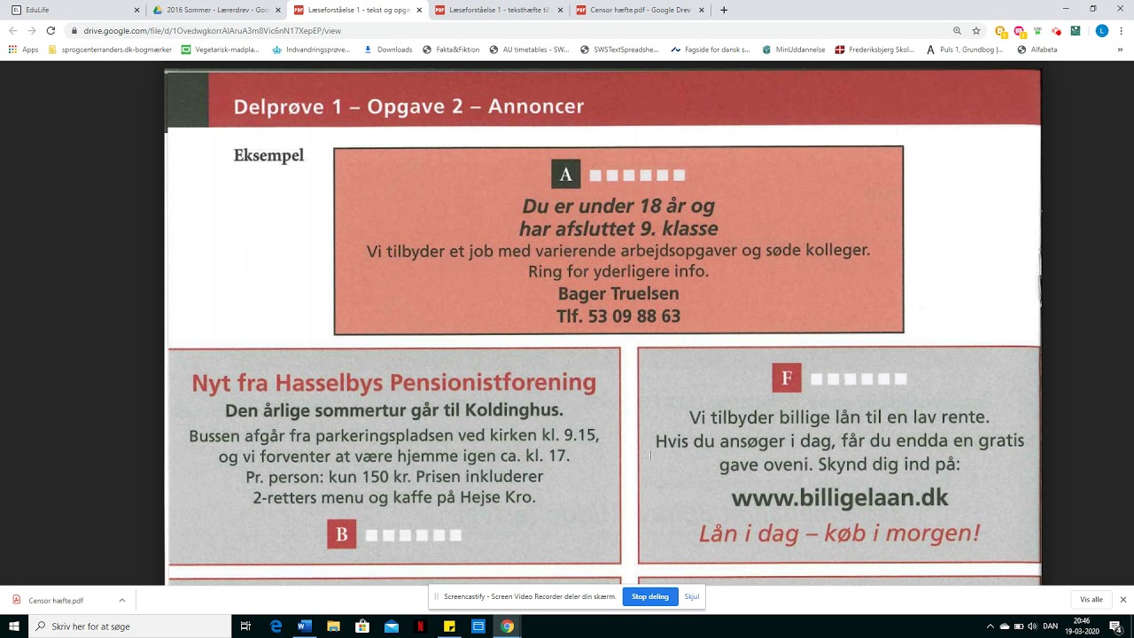 L&aelig;seforst&aring;else 1 (PD2 maj-juni 2016)