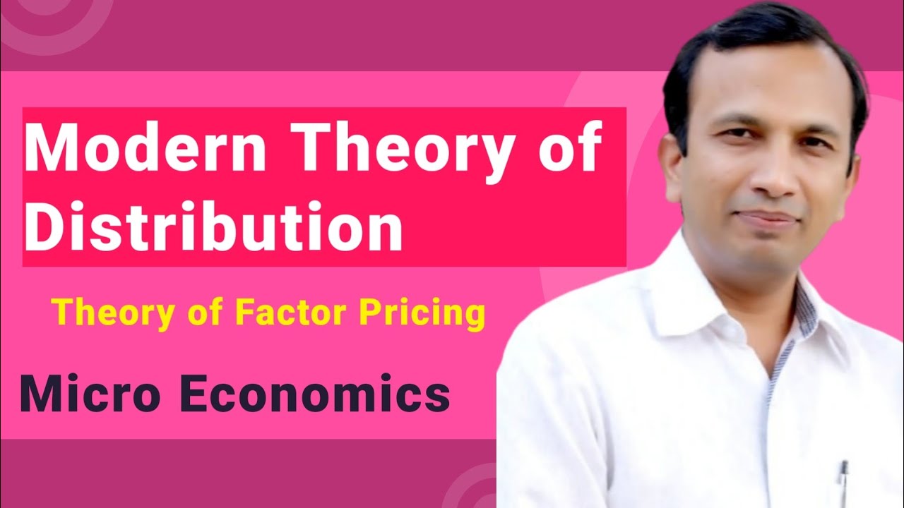 Modern Theory of Distribution in Hindi || Factor Pricing Theory ||