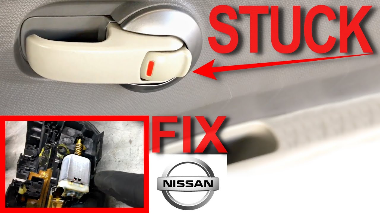 NISSAN DOOR LOCK ПРИВОД МОТОР FREE FIX | застрял дверной замок легкий ремонт | 4K