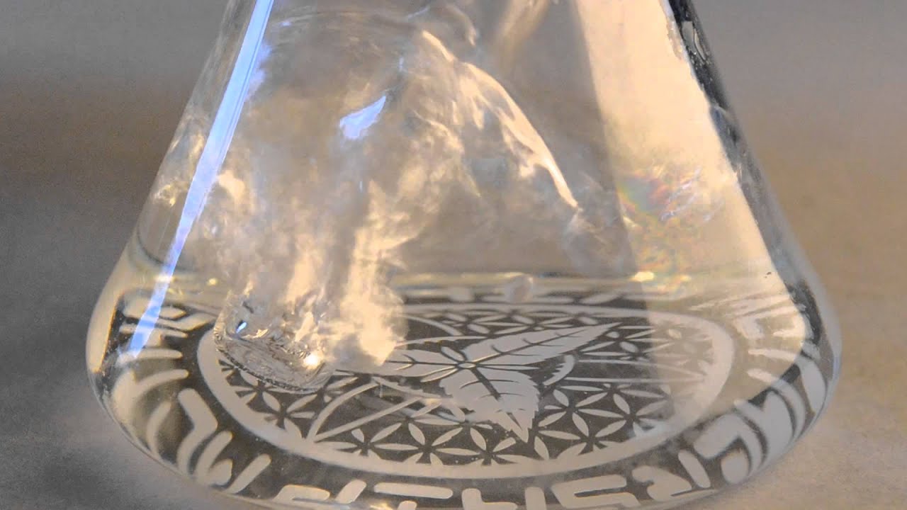 Mothership Glass Medium Beaker w/ Egg of Life Diffuser Water Test Video