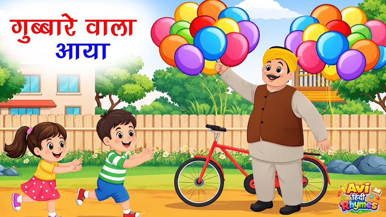 गुब्बारे वाला आया | Gubbare Wala Aaya + Many More Popular Rhymes For Kids | Hindi Rhymes