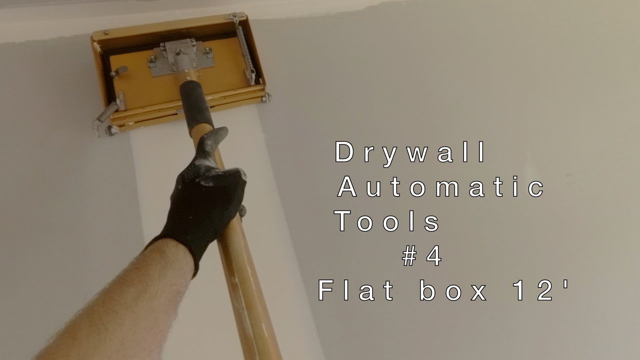 #4 Как быстро шпатлевать гипсокартон. Автоматические инструменты. Flat Box 12'