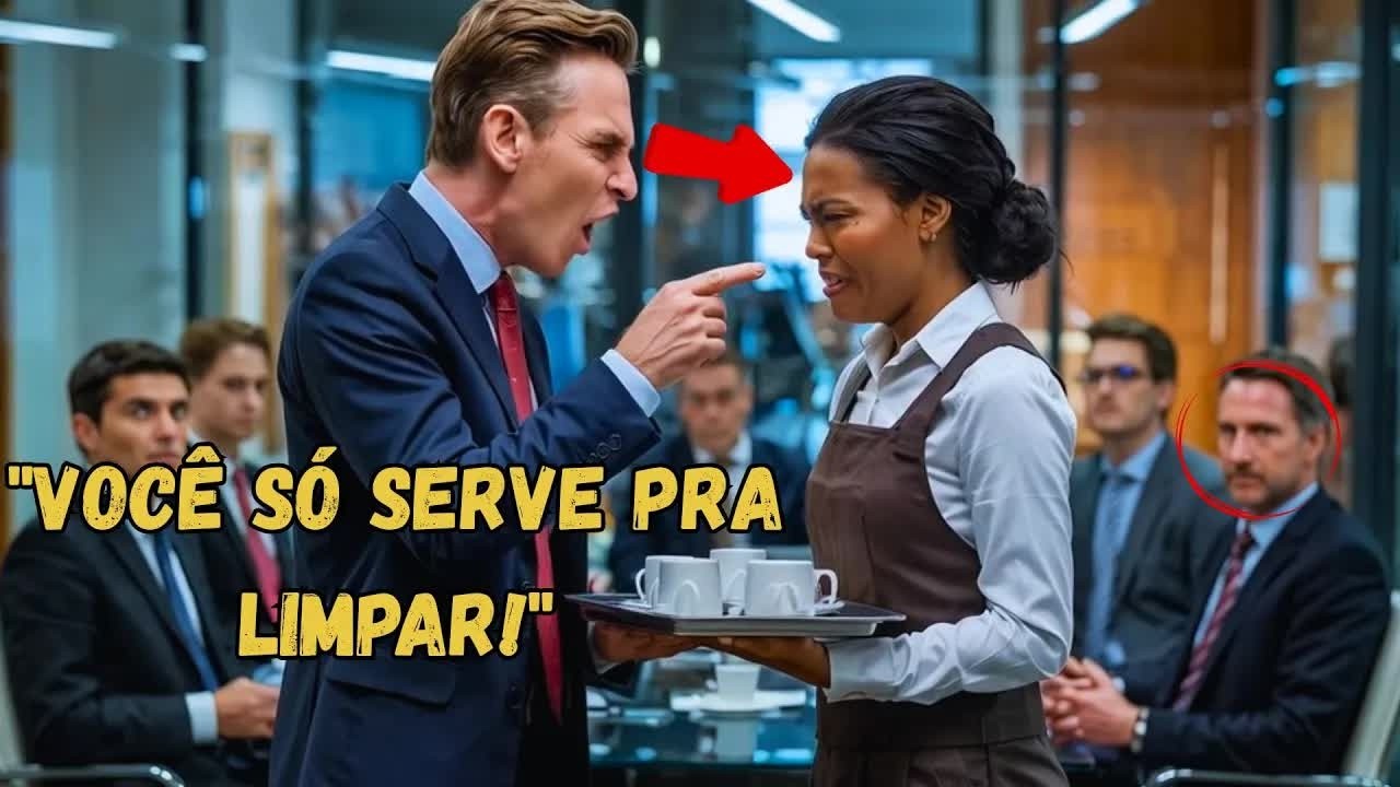 Gerente humilha FAXINEIRA negra em reunião — ATÉ QUE ELA o demite na frente de TODOS