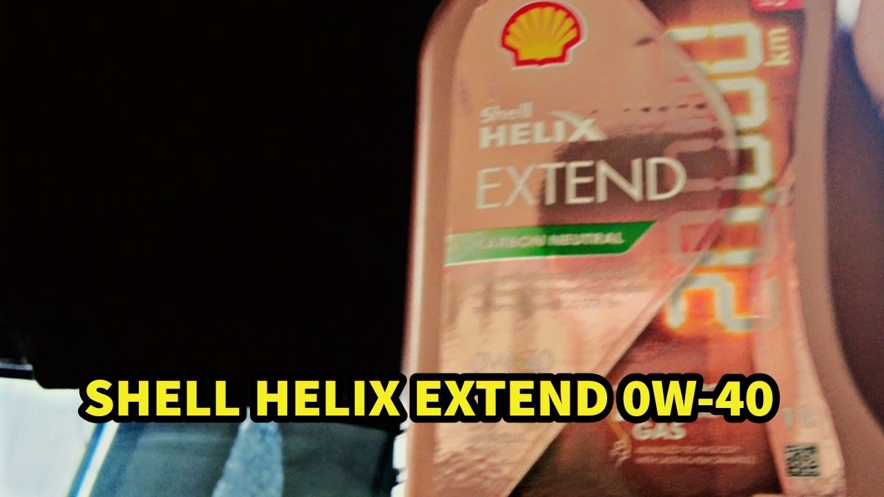 Ganti Oli Shell Helix Extend 0w-40 Carbon Neutral Terbaru All New Avanza Matic Lawas