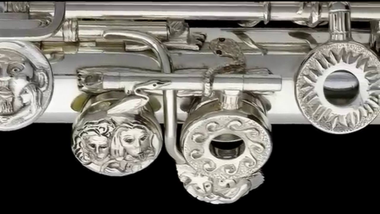 John Lunn's 'The Magic Flute' flute key chasing and repousse