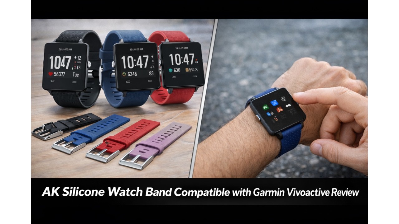 ⌚ AK Silicone Watch Band Compatible with Garmin Vivoactive Review 🛡️