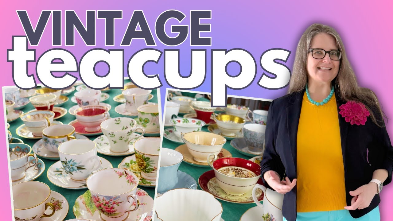 vintage TEACUP collection - Royal Albert, Aynsley, Wedgwood, Shelley, and more!