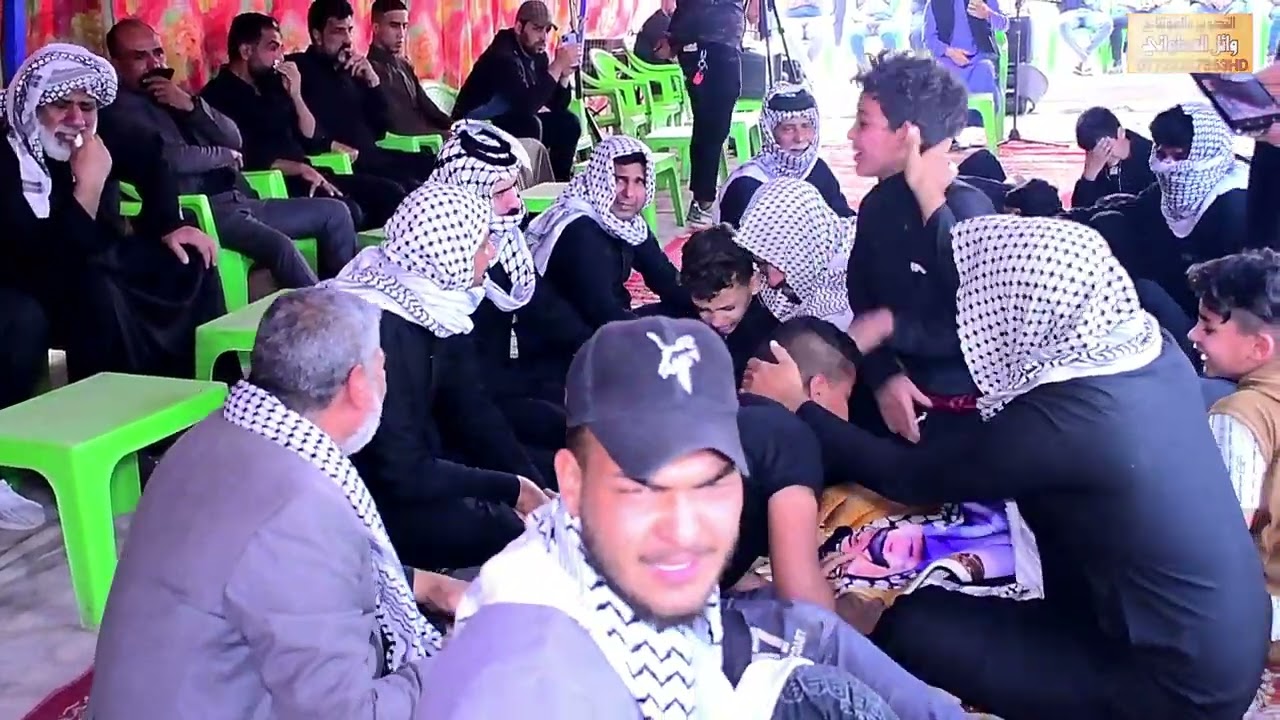 مجلس عزاء المرحوم ناصر جواد كاظم الامي الناعي ملا فلاح العكيلي التصوير والمونتاج وائل العطواني