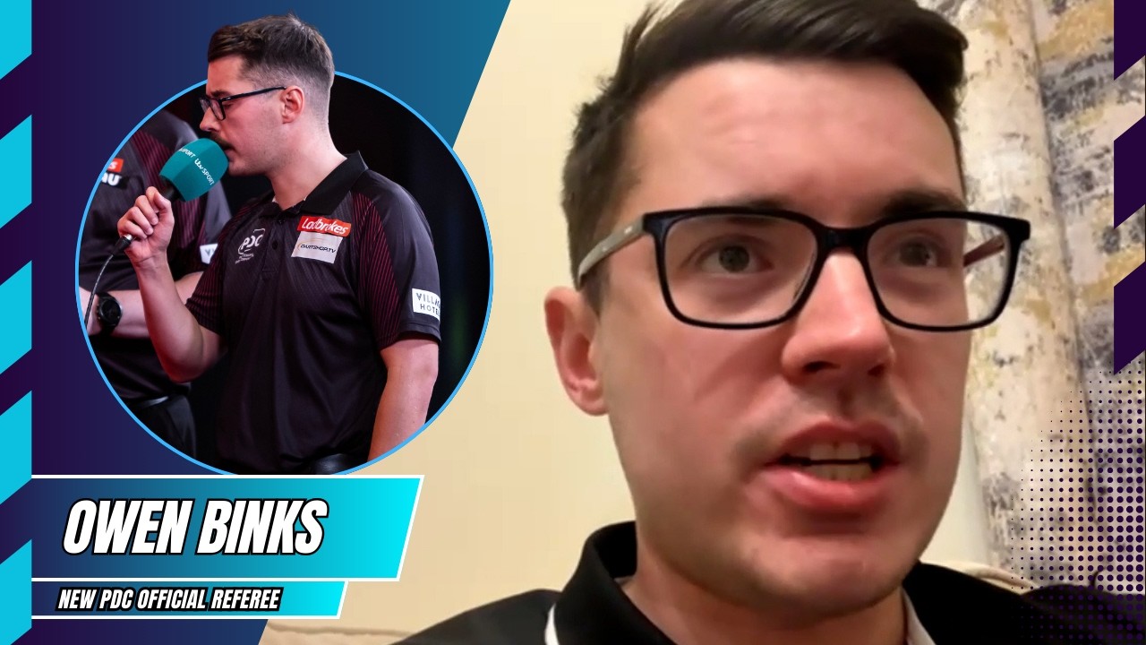 'WHO IS THIS SPECCY GUY' - Owen Binks on PDC REFEREE JOB replacing LEGENDARY George Noble