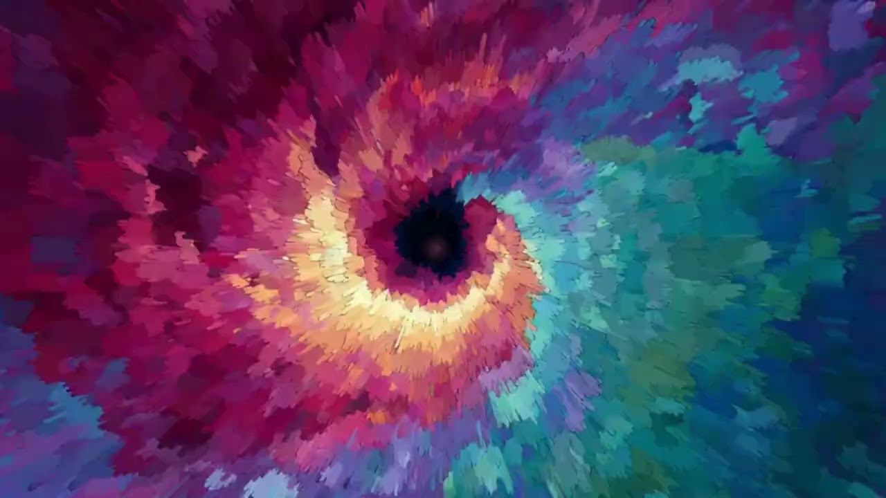 Colorful Abstract Tunnel Loop 🌈 Psychedelic Background Visual | Ambient Backdrop