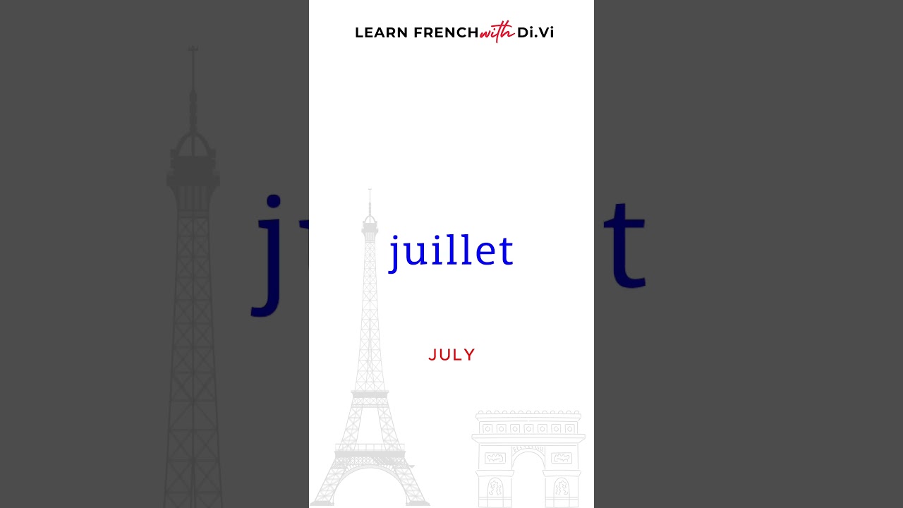 French Months #shorts #basicfrench #monthsoftheyear #learnfrench #learnfrenchforbeginners