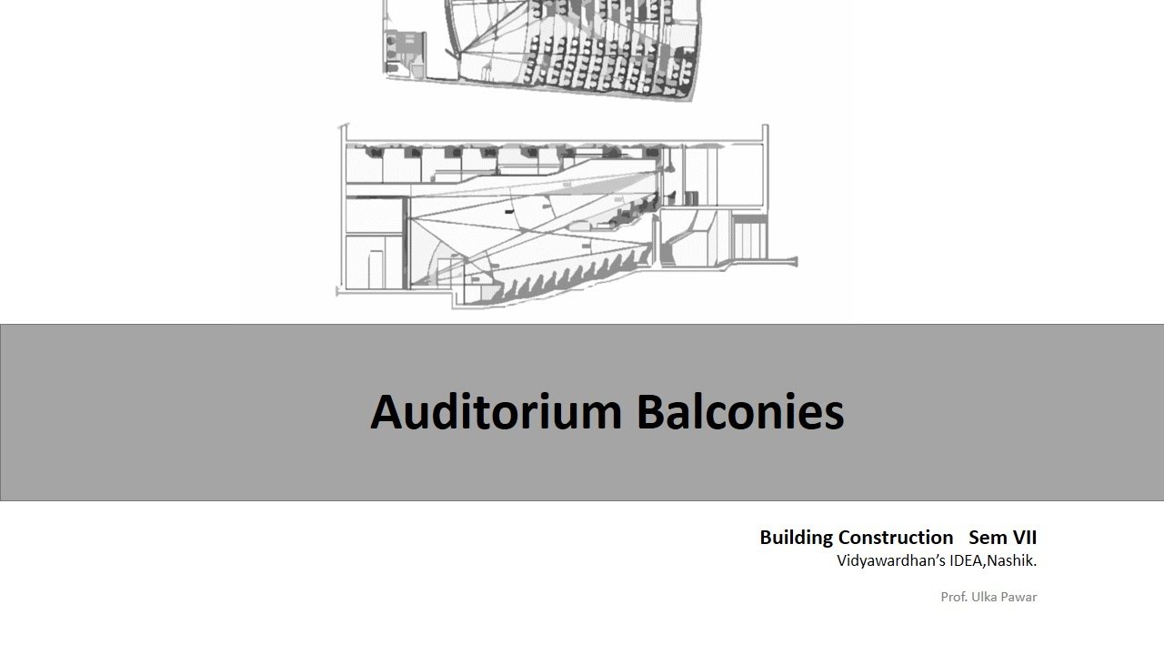 Auditorium balconies by IDEA Nashik affiliated to Dr. Babasaheb Ambedkar Technological University.