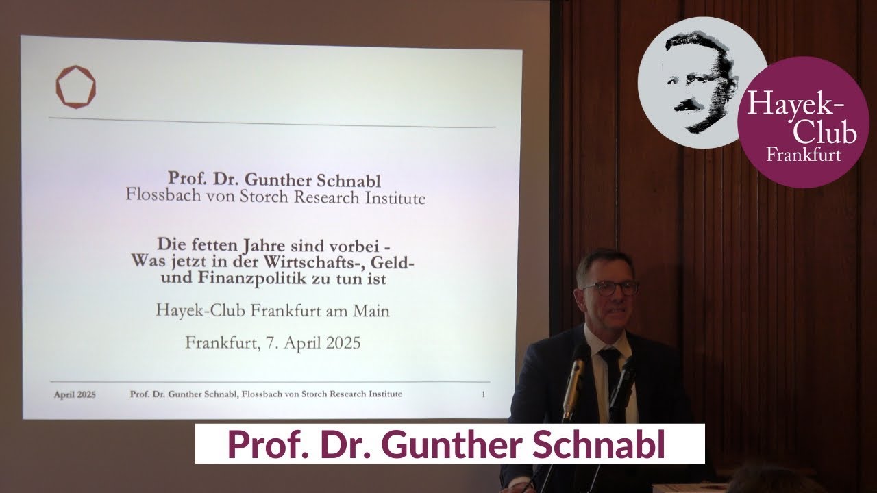 Prof. Dr. Gunther Schnabl: Die fetten Jahre sind vorbei 07.04.2025