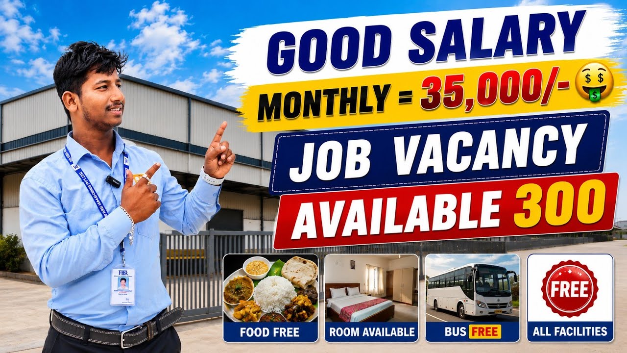 🚨 Bumper Job Offer in Bengaluru 2026 | ₹35,000 + OT | 300 Vacancies