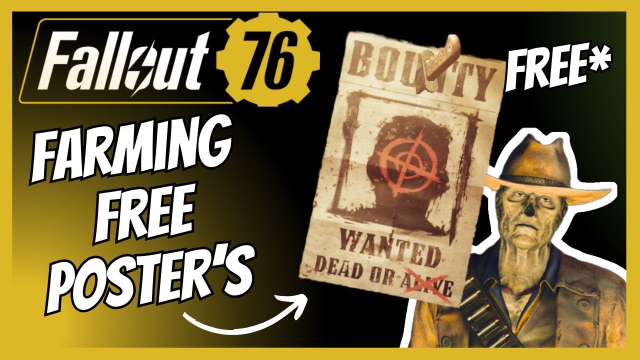 Farming FREE Wanted Poster's Playstation | Fallout 76 LIVE