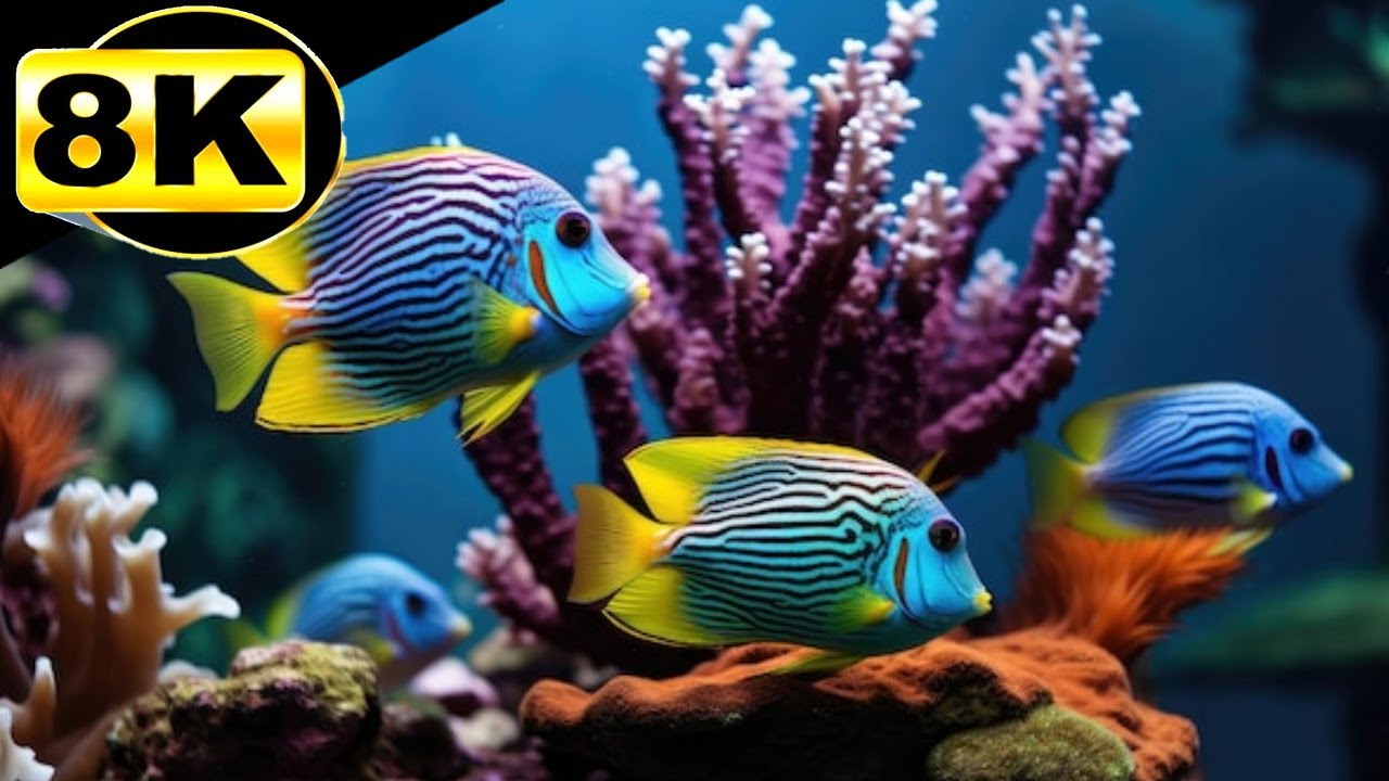 🌌 Ecos do Oceano: Piano Suave 🐠 Música Calmante com Visuais Mágicos do Mar Profundo para Meditar 🎼