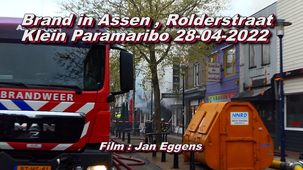Brand in Assen , Rolderstraat , Klein Paramaribo 28 04 2022