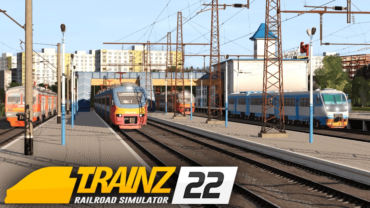 Trainz 2022: Движение поездов на Пригородном вокзале Ростова