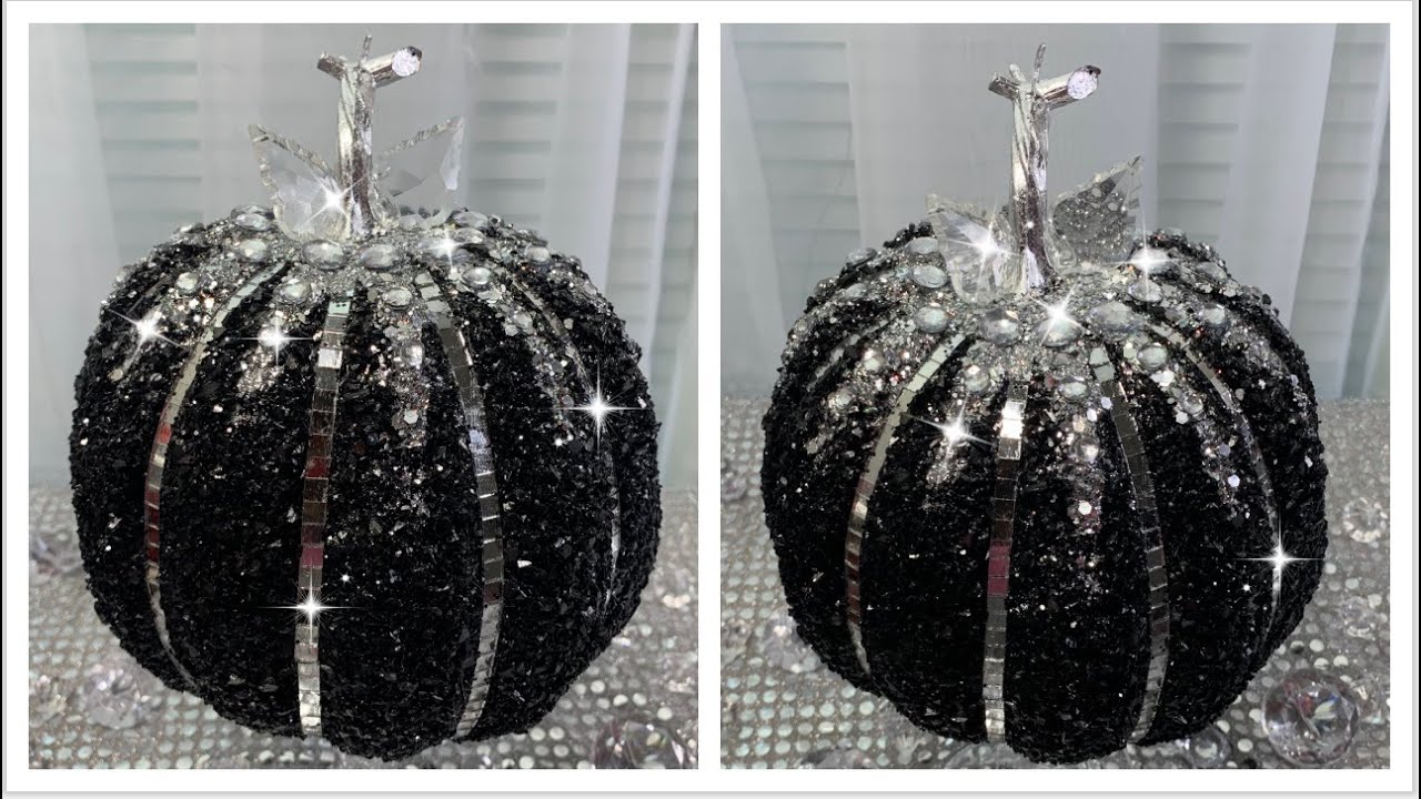 DIY Dollar Tree Glam Pumpkin | DIY Glam Glass Fall Decor | Elegant Decor DIY