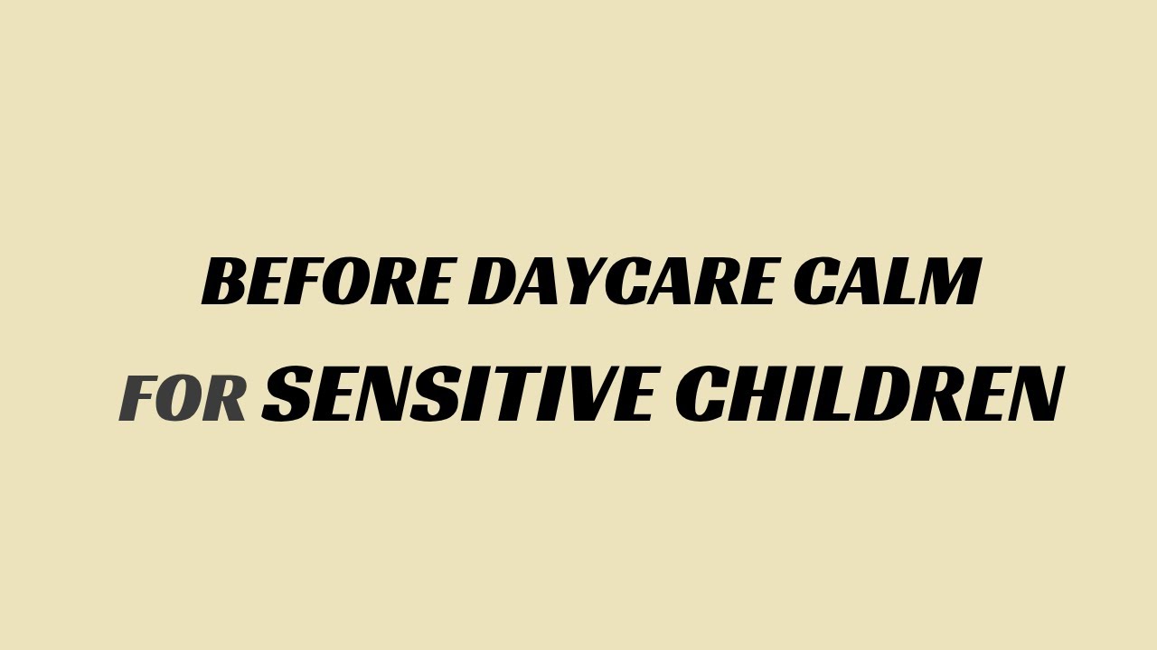 (검은배경) 등원/외출 전 안정 | 예민한 아이를 위한 음악 |  BEFORE DAYCARE CALMFOR SENSITIVE CHILDREN