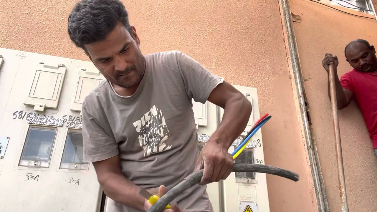 Electric Cable Fixing at Board /