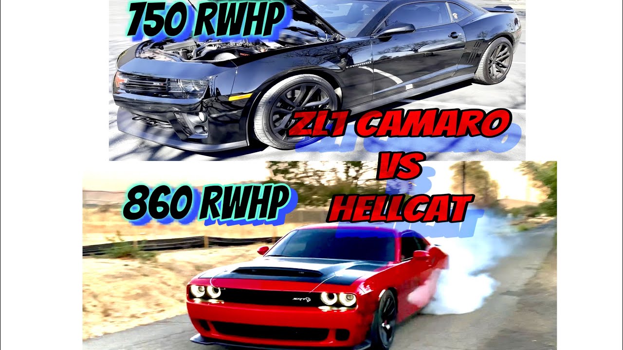 Cammed ZL1 Camaro 750 RWHP VS Hellcat Challenger 860 RWHP