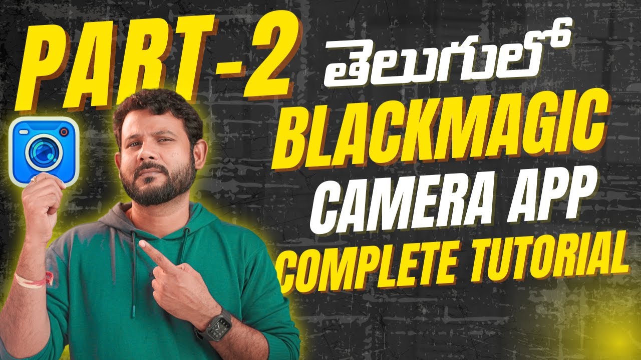 blackmagic camera app tutorial 2025 Telugu &nbsp;PART 2 |&nbsp;camera controls explained #kmcreativezone #KM