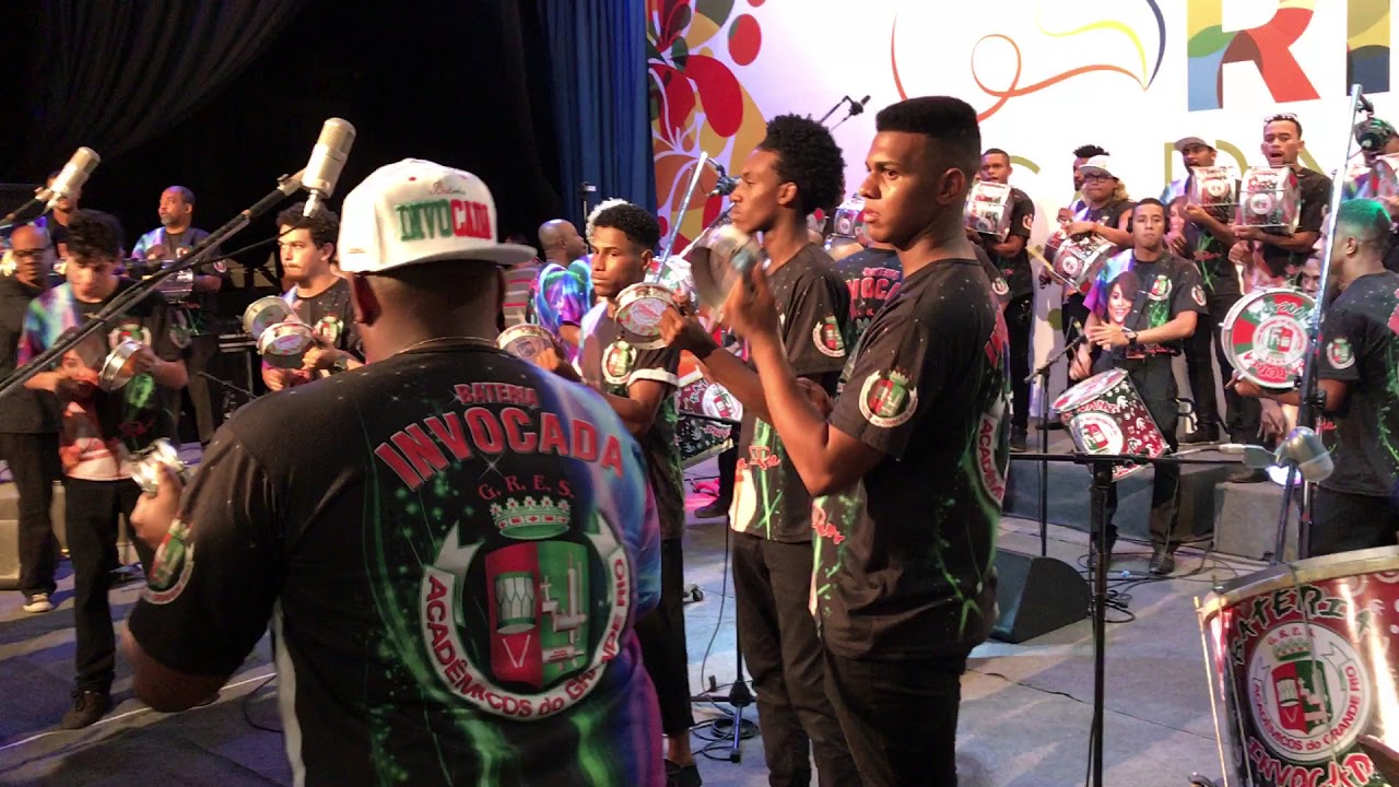Grande Rio 2018: gravação da bateria no CD do Grupo Especial - Carnaval 2018