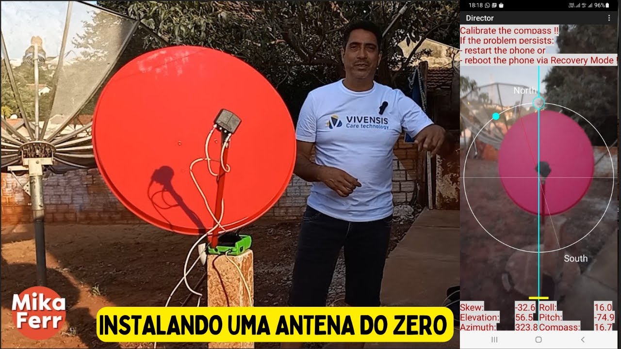 COMO INSTALAR UMA ANTENA COMPLETA DO ZERO | SATHD REGIONAL BANDA KU
