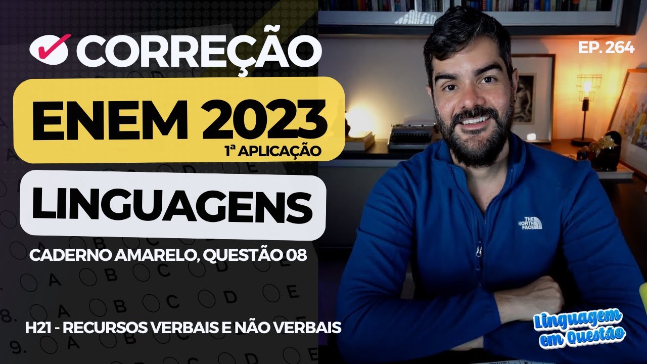 ENEM 2023 1ª aplicação: Campanha covid-19 (H21 | Recursos verbais e não verbais | Amarelo, 08) #264