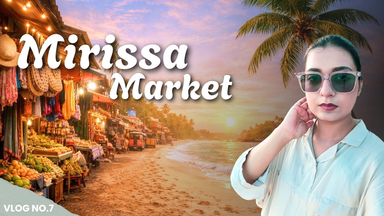 A Calm Day in Mirissa 🇱🇰 | Local Market & Beach Walk