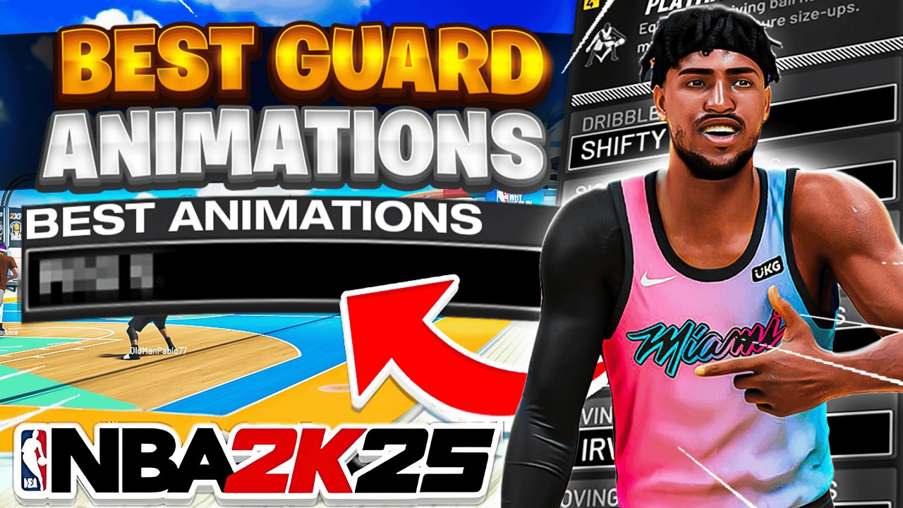 BEST NBA 2K25 GUARD (6'4 & Under) ANIMATIONS (BEST JUMPSHOTS, DUNKS + LAYUP & DRIBBLE MOVES & more)