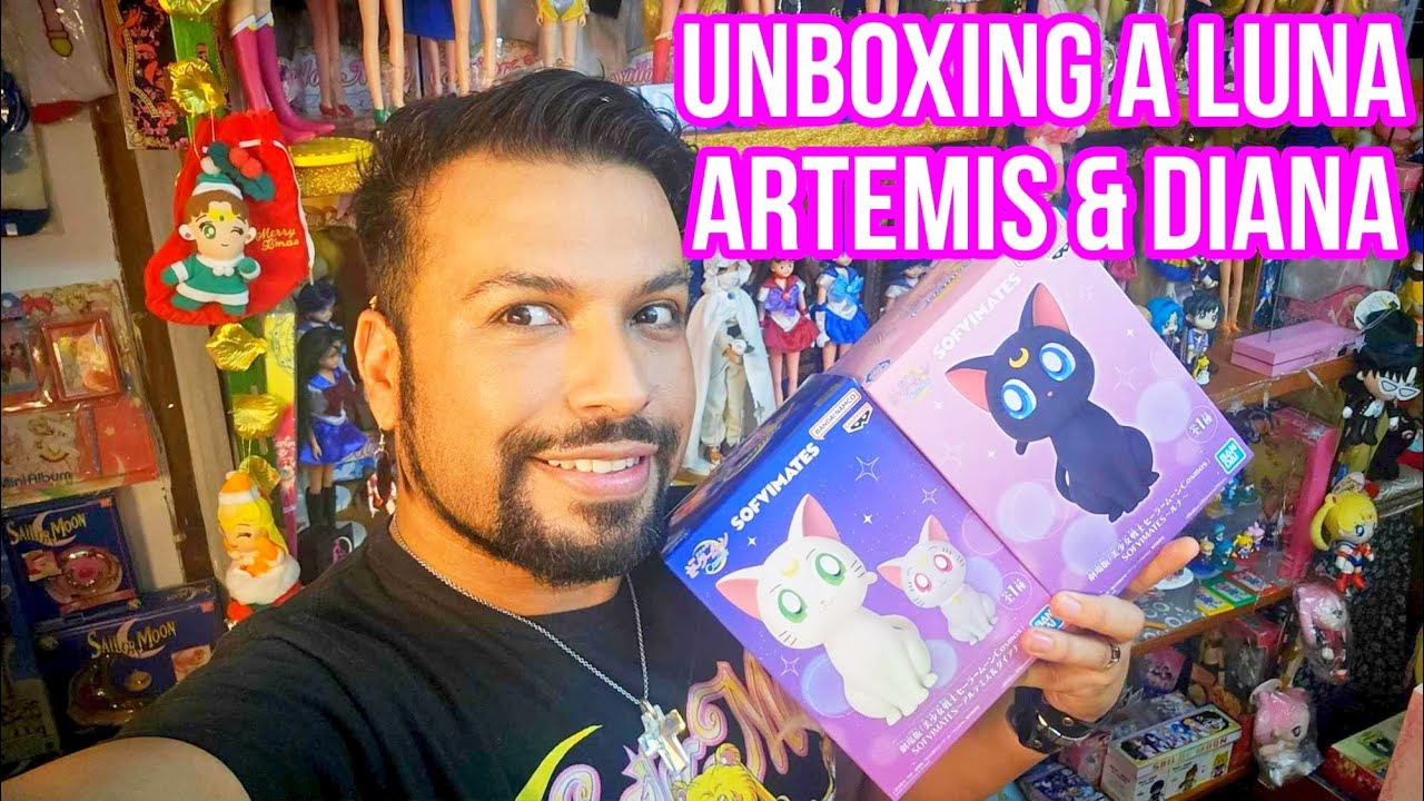 Sailor Moon La familia Gatos! Unboxing Time! Luna, Artemis Y Diana.