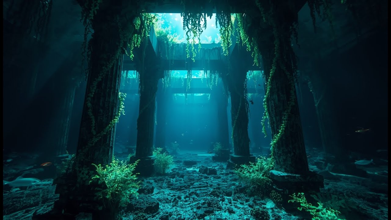 Sacred Underwater Corridor | Very Slow Deep Ambient
