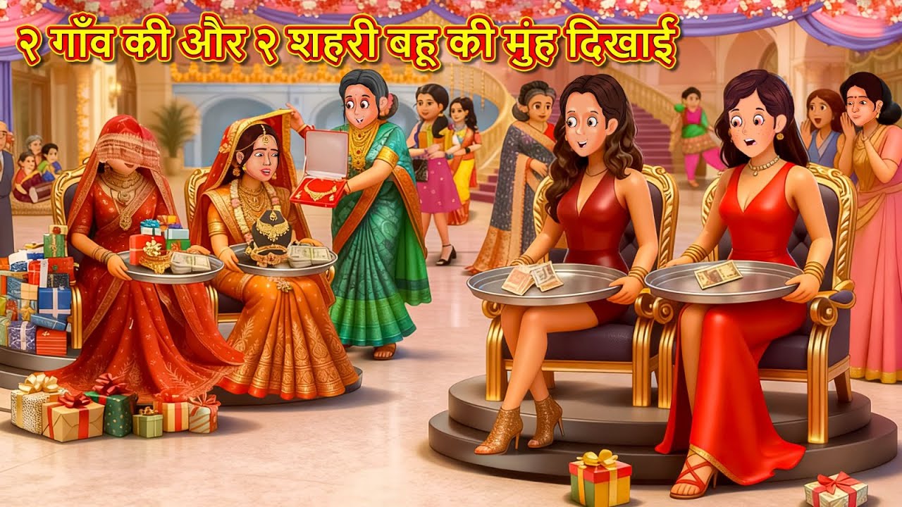 २ गाँव की और २ शहरी बहू की मुंह दिखाई | StoryTime | Saas Bahu | New Story | Kahaniya | Hindi Stories